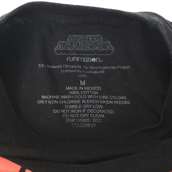 My Hero Academia Himiko Toga T Shirt Size M Anime Manga Black Red Funimation - Picture 7 of 7